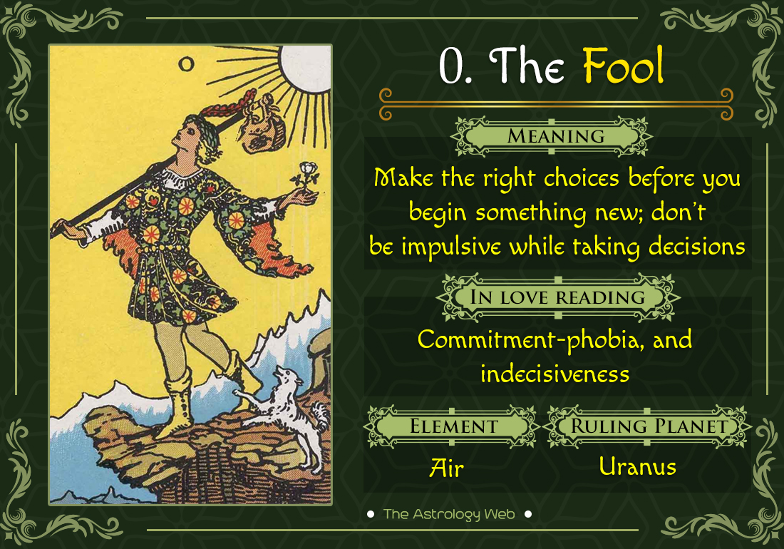 Fool Tarot: Meaning In Upright, Reversed, Love Other Readings The Astrology Web