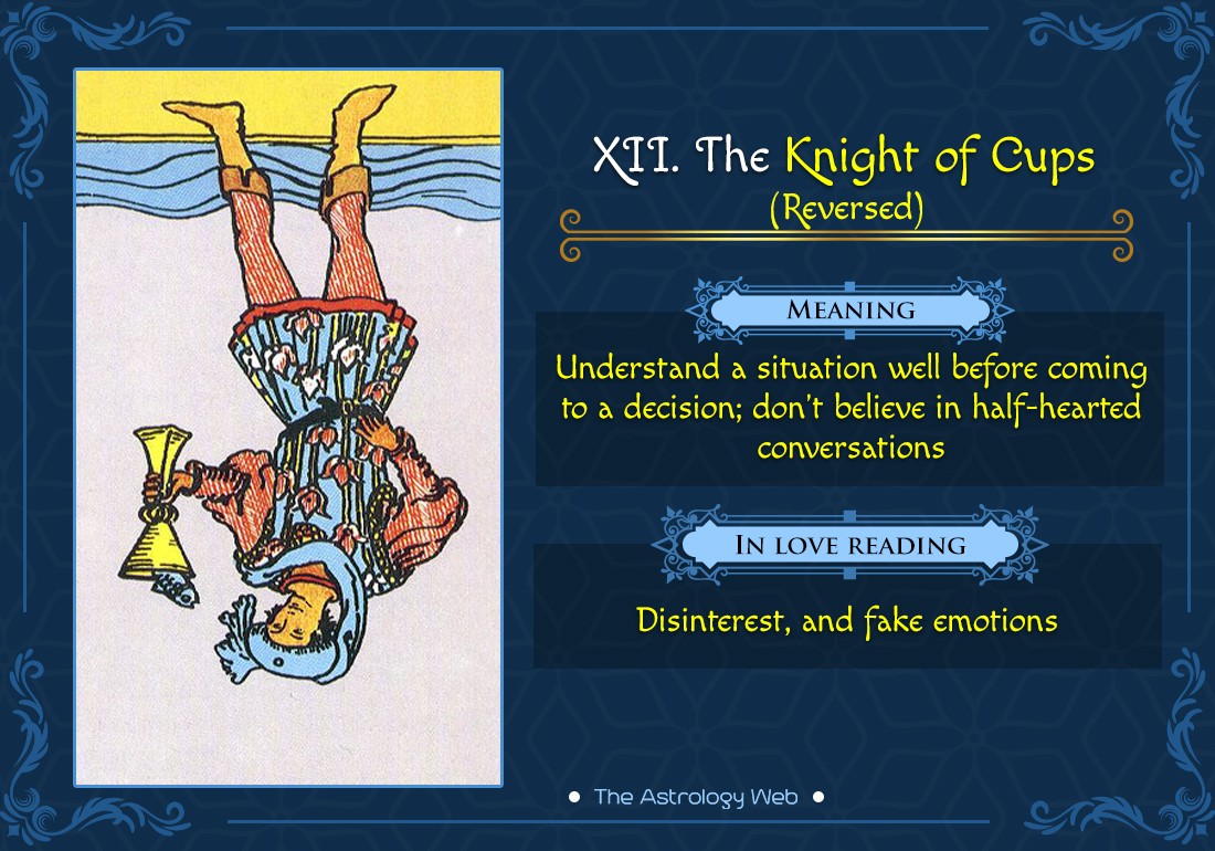 The Knight of Cups Tarot | The Astrology Web