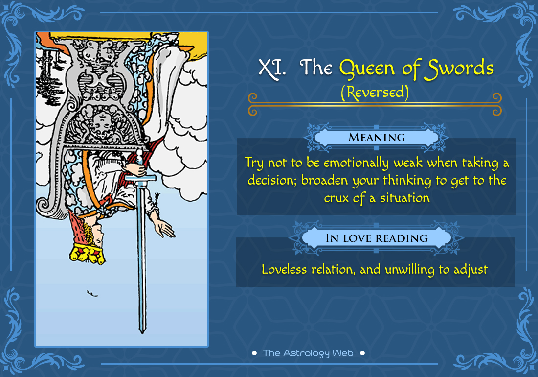 The Queen of Swords Reversed