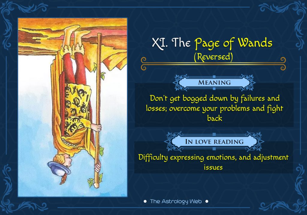 The Page of Wands Reversed