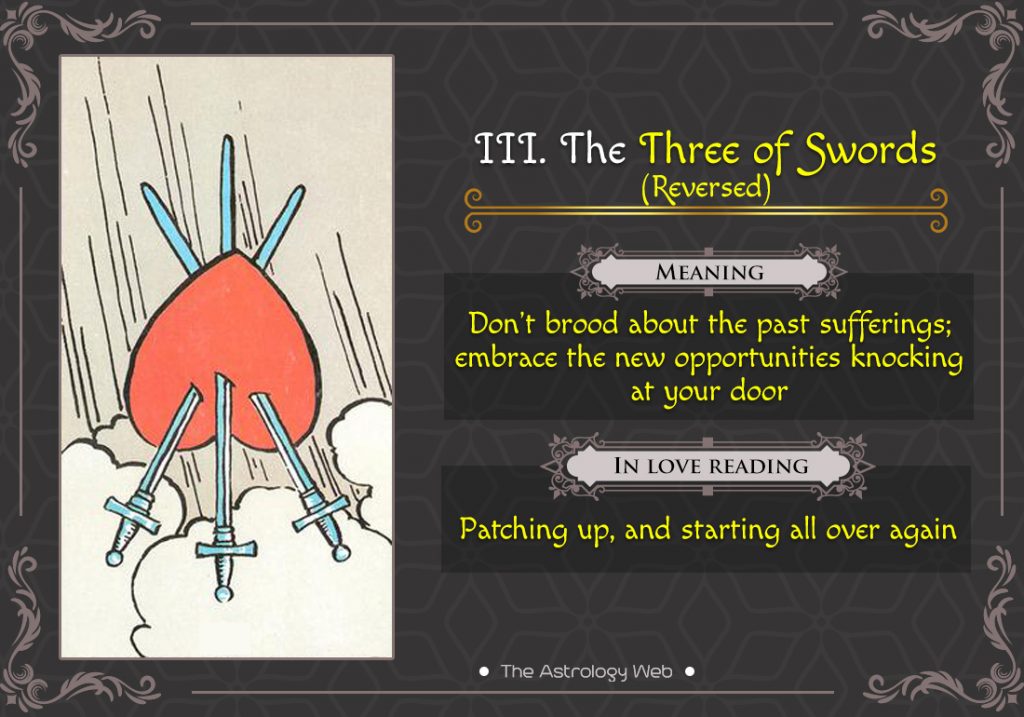 The Three of Swords Tarot The Astrology 