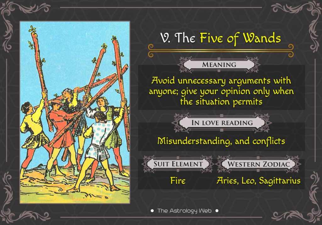 The Five of Wands