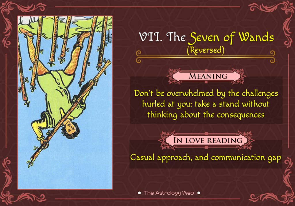 The Seven of Wands Reversed