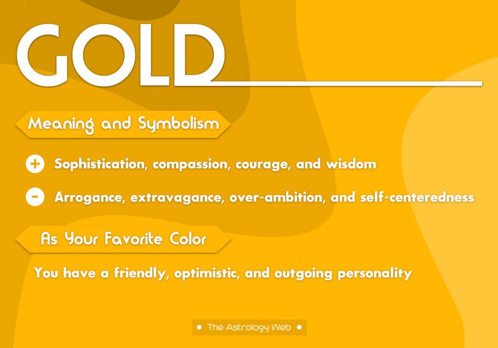 Gold Meaning Symbolism Favorite Color