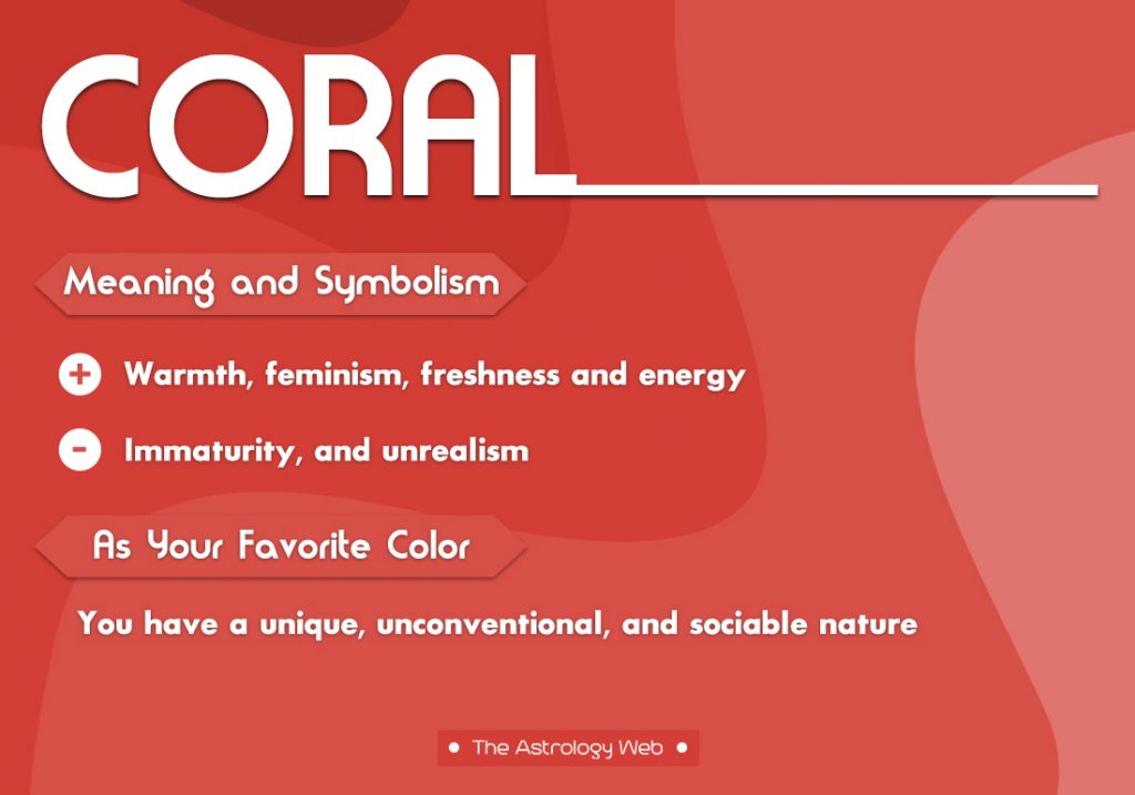 Coral Meaning Symbolism Favorite Color