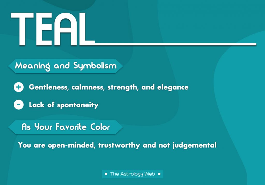 Teal Meaning Symbolism Favorite Color