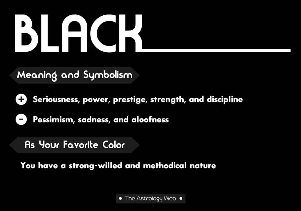 Black Color Meaning and Symbolism  The Astrology Web