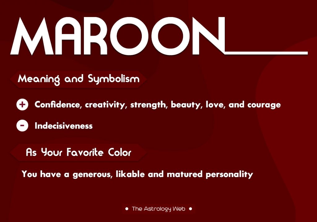 Maroon Meaning Symbolism Favorite Color